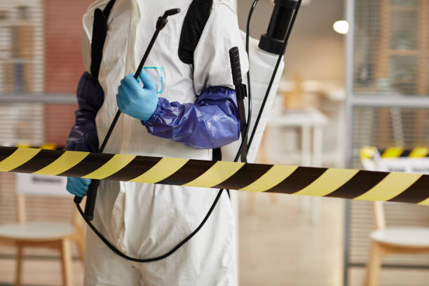 Professional Biohazard Cleanup technician working in Beverly, NJ